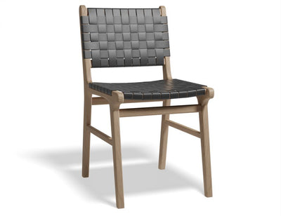 Brooklyn Dining Chair - Woven Black Seat / Natural Frame