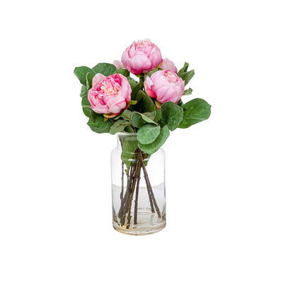Pink Peony in Toby Vase Lge