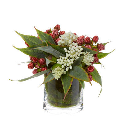 Mulberry Spray in Small Vase