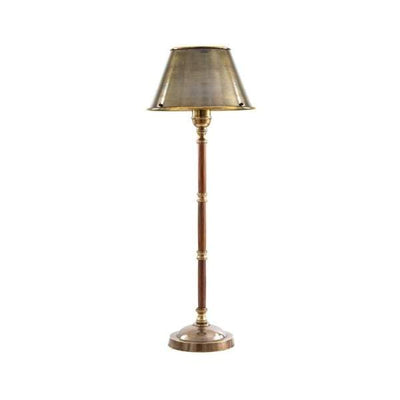 Delaware Table Lamp W/Metal Shade Brass - House of Isabella AU
