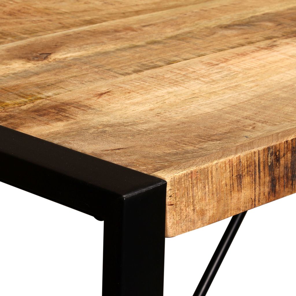 vidaXL Dining Table Solid Rough Mango Wood 120 cm - House of Isabella AU