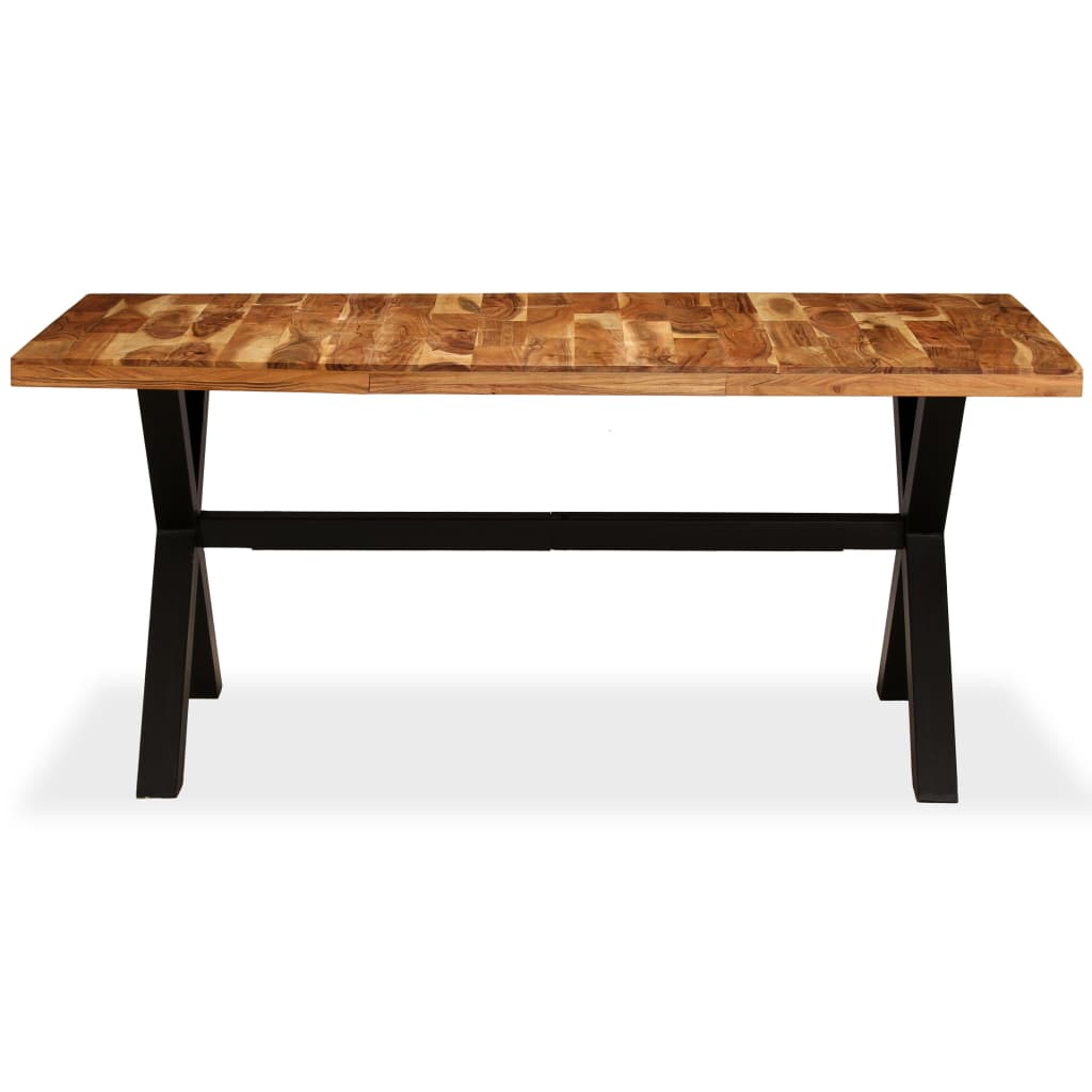 vidaXL Dining Table Solid Acacia and Mango Wood 180x90x76 cm - House of Isabella AU