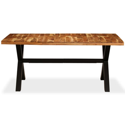 vidaXL Dining Table Solid Acacia and Mango Wood 180x90x76 cm - House of Isabella AU