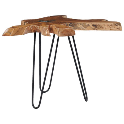 vidaXL Coffee Table 70x45 cm Solid Teak Wood and Polyresin - House of Isabella AU