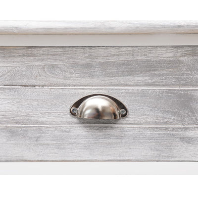 Sideboard Antique Grey 115x30x76 cm Wood