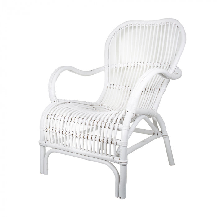 Seville Rattan Armchair White - House of Isabella AU