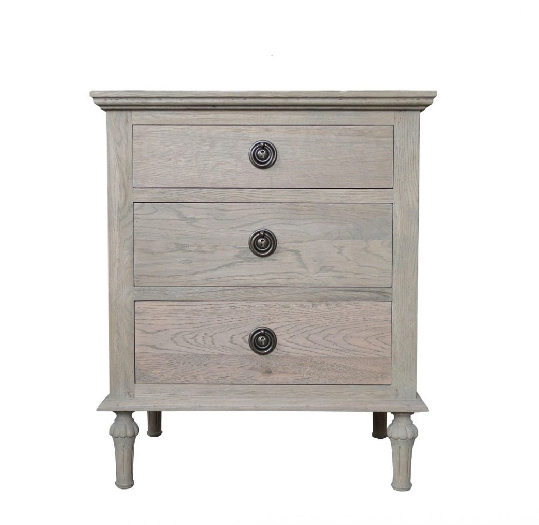 Emmerson Weathered Oak Side Table House of Isabella AU