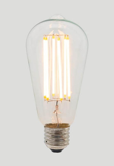 ST64 Long LED Filament - Clear Glass - 6W E27 2200k - House of Isabella AU