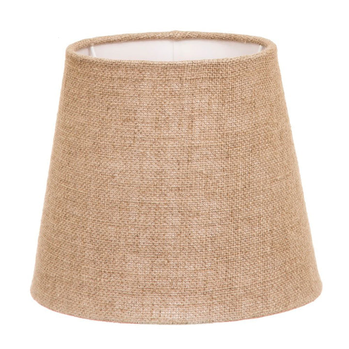 Medium Oval Lamp Shade  - Black with Gold Lining - Linen Lamp Shade with E27 Fixture