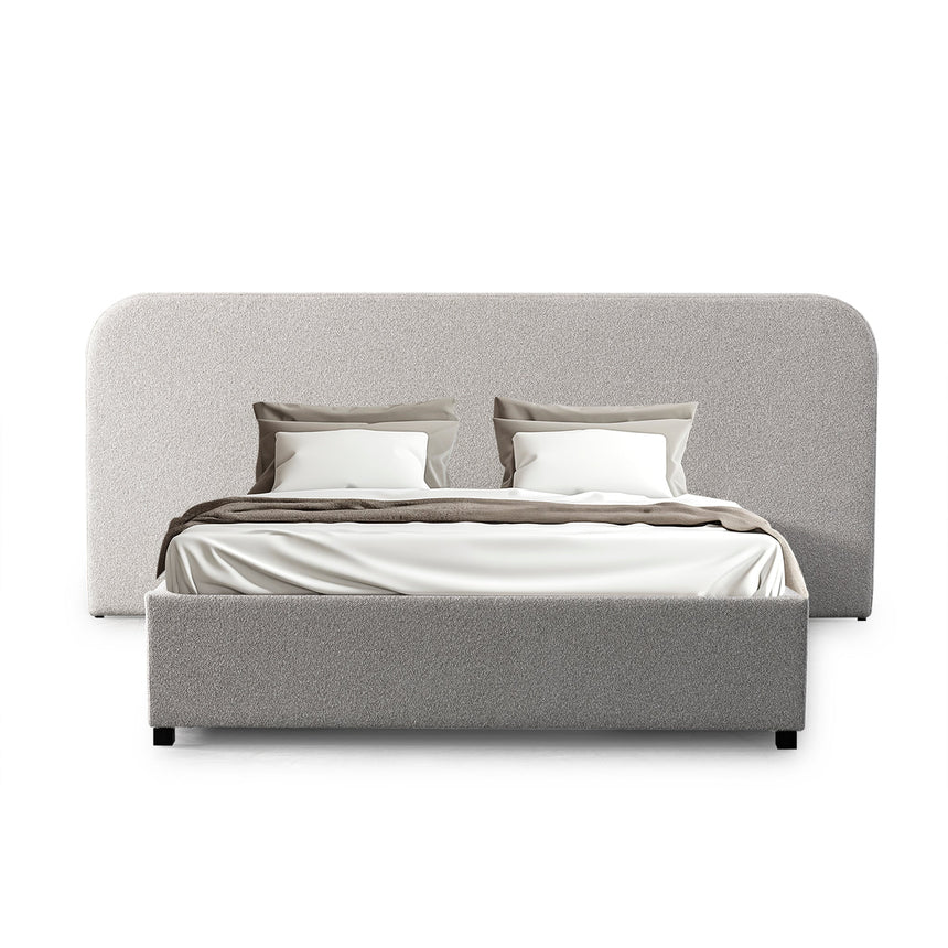 Queen Sized Bed Frame Clay Grey with storage