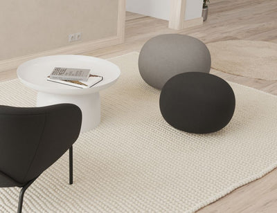 Ronde Pouf in Storm Grey - Small