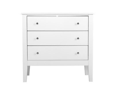 Artiss 3 Chest of Drawers - BRITTANY White