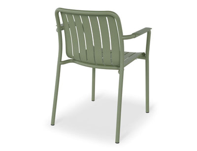 Roku Outdoor Armchair in Matt Eucalyptus Green - No Cushion