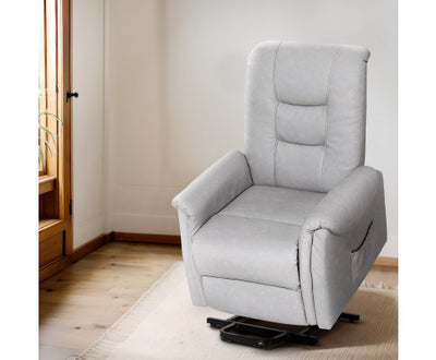 Artiss Recliner Chair Lift Assist Chair Grey Leather