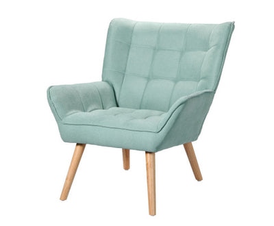 Artiss Armchair Lounge Chair Accent Chairs Sofa Linen Fabric Cushion Seat Blue