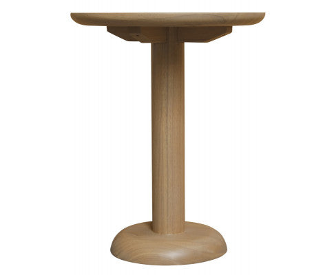 Oslo Round Solid Mindi Lamp Table (Natural)