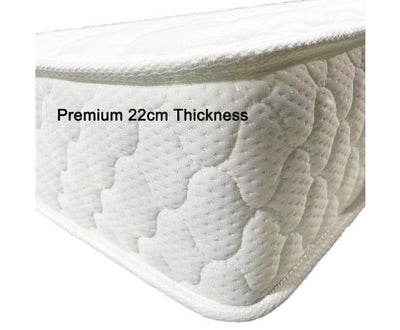 Premium 5 Zone Pocket Spring Foam Mattress Medium Firmness 22cm - King