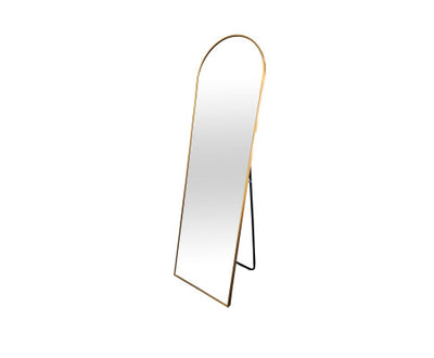 Metal Arch Gold Free Standing Mirror - 50cm x 170cm