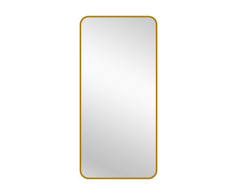 Gold Metal Rectangle Mirror - Medium 80cm x 170cm