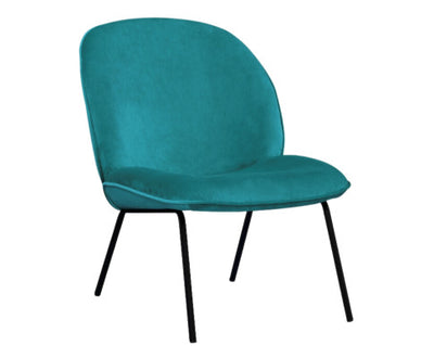 Giovanna Fabric Occasional Accent Chair Blue