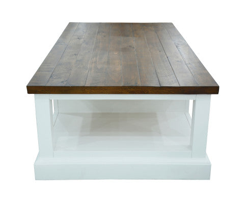 Norah Coffee Table 130cm 2 Drawer Solid Acacia Timber Wood