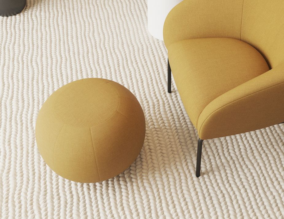 Ronde Pouf in Tuscan Yellow - Small
