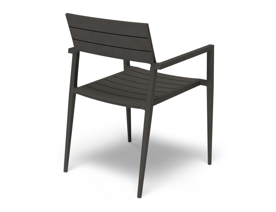 Halki Chair - Outdoor - Charcoal - With Light Grey Cushion
