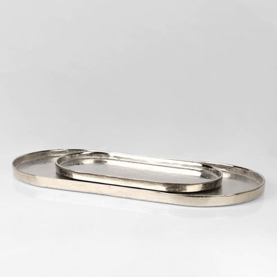 Flanders Oval Tray Silver Large