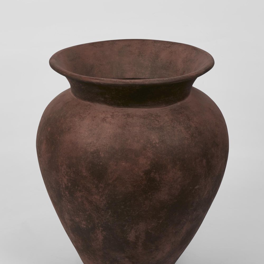 Novo Terracotta Pot Large Dark Brown