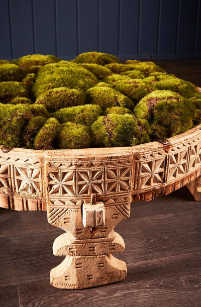 Wooden Grinder Table Natural