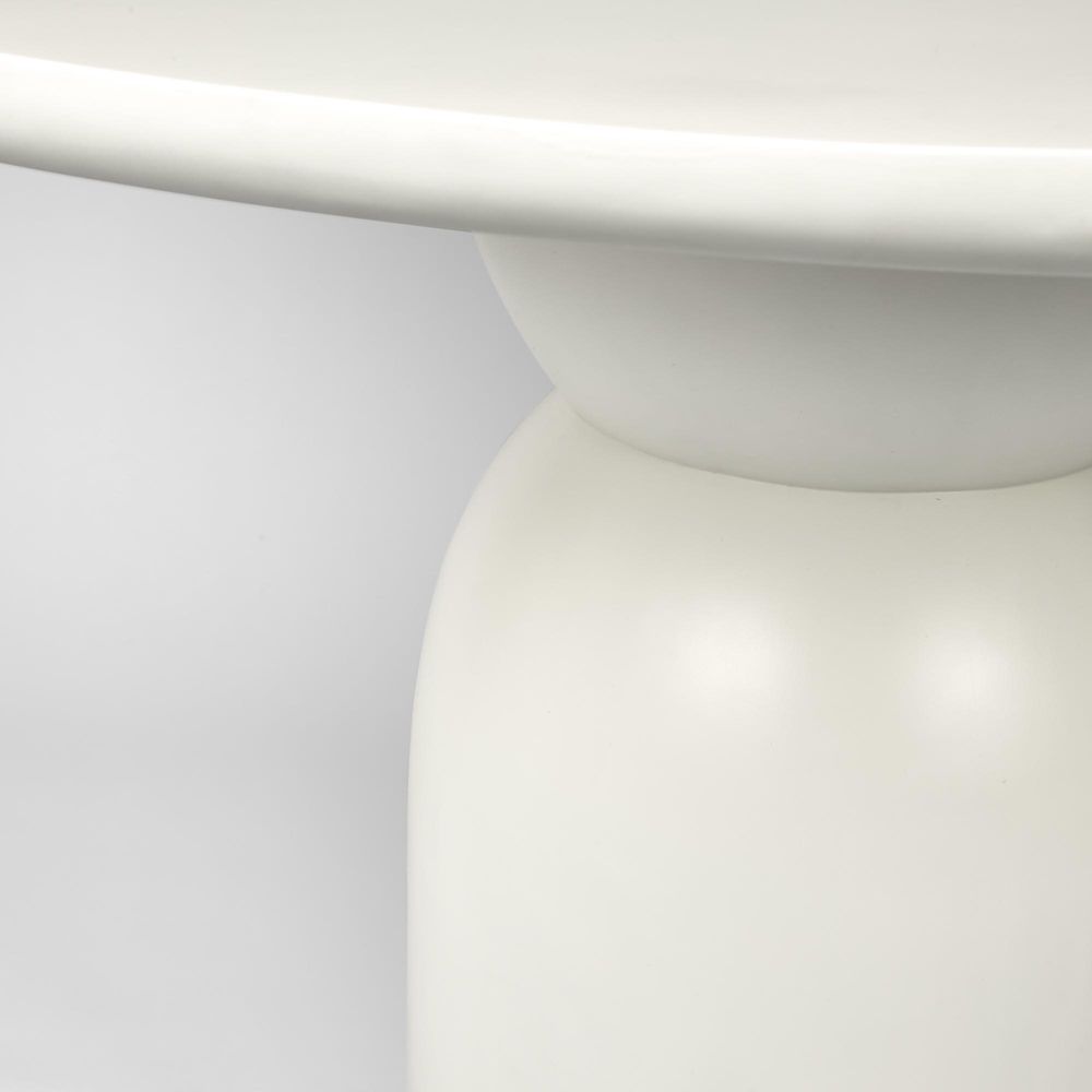 Olive Dining Table Top Round White