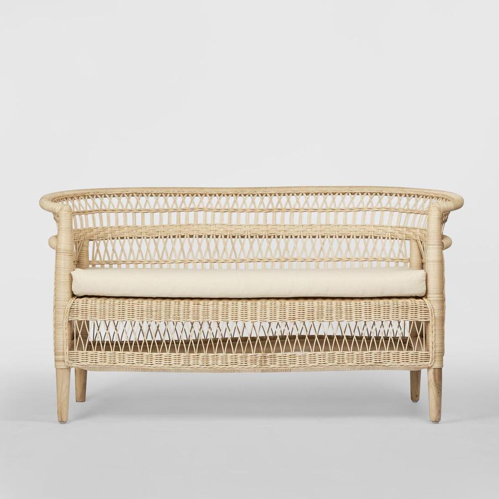 Livingstone Loveseat Natural/White cushion Outdoor UnderCover