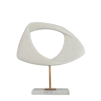 Taya Sculpture on Stand White