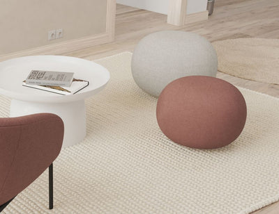 Ronde Pouf in Blush Pink - Small
