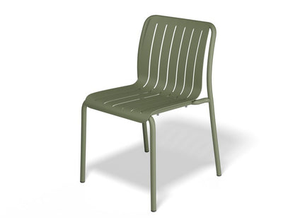 Roku Outdoor Dining Chair in Matt Eucalyptus Green - No Cushion