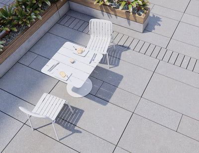Roku Cafe Table - Outdoor - White - 65 x 65cm Table Top