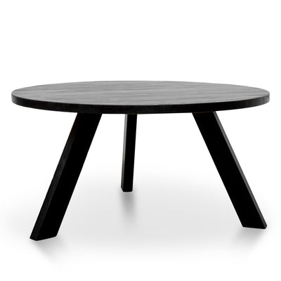 1.5M Round Dining Table - Full Black