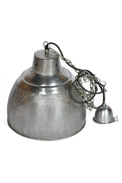 Riva Small - Zinc - Perforated Iron Dome Pendant Light - House of Isabella AU