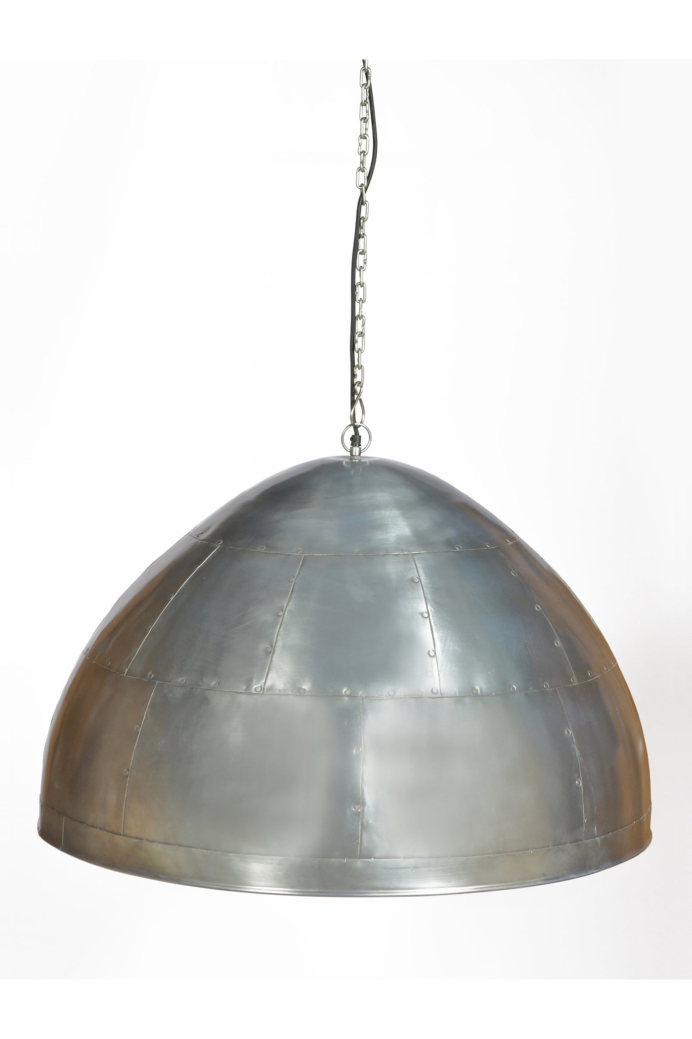 P51 Large - Zinc - Iron Riveted Dome Pendant Light - House of Isabella AU