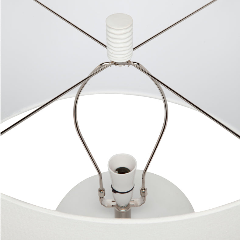 Matisse Table Lamp - White w White Shade
