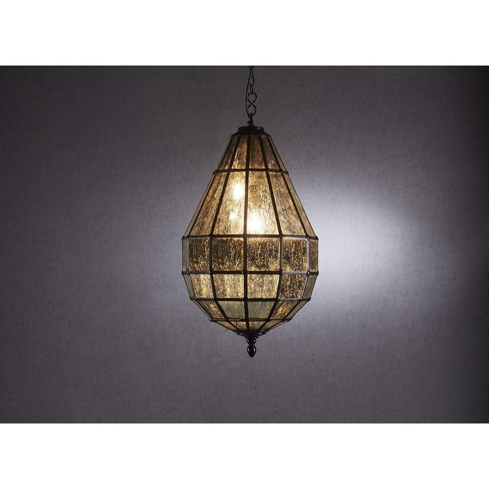 Portobello Glass Pendant Lamp in Black - House of Isabella AU