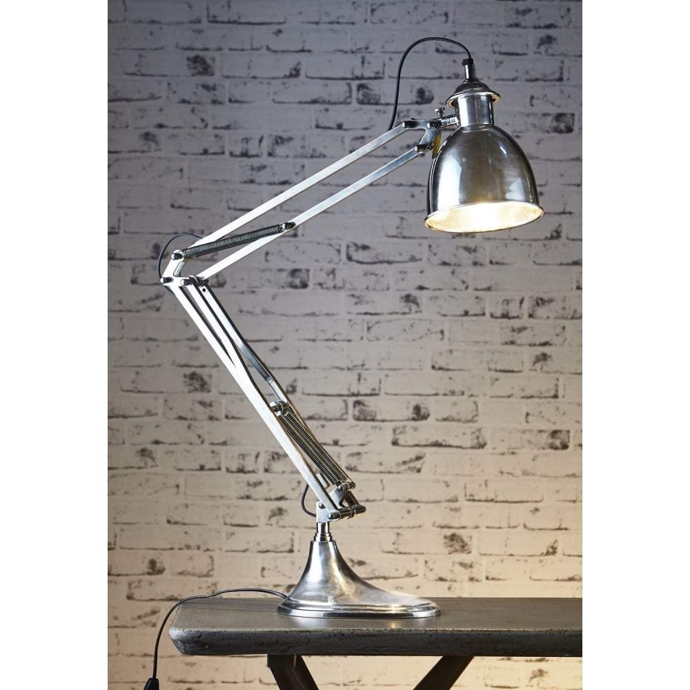Nevada Desk Lamp in Antique Silver - House of Isabella AU