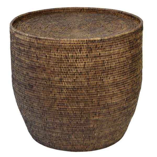 Plantation Rattan Side Table Round - House of Isabella AU