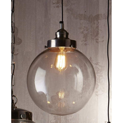 Celeste Medium Hanging Lamp in Silver - House of Isabella AU