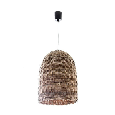 Wicker Bell Hanging Lamp Small - House of Isabella AU