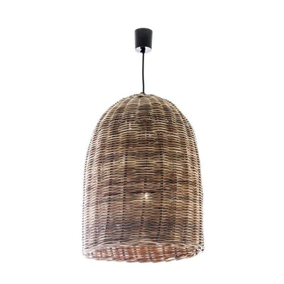 Wicker Bell Hanging Lamp Large - House of Isabella AU