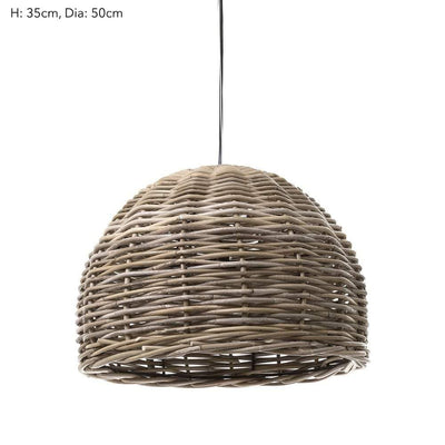 Rattan Small Hanging Pendant 50x30 - House of Isabella AU