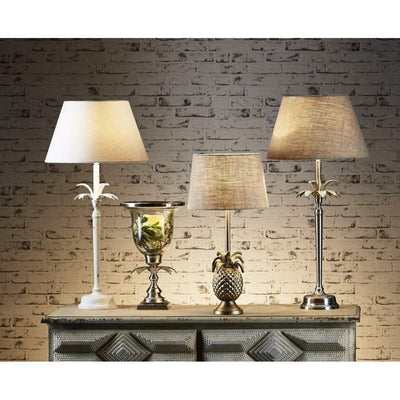 Casablanca Table Lamp Base Ant.Silver - House of Isabella AU