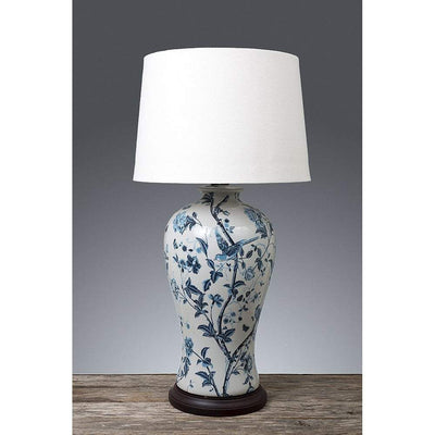 Ashleigh Table Lamp Base Blue/White - House of Isabella AU