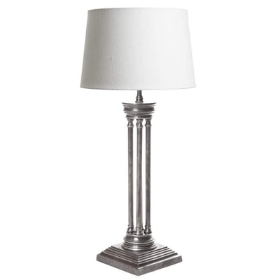 Hudson Table Lamp Base Ant.Silver - House of Isabella AU